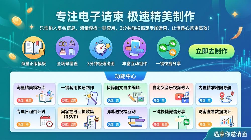 2026商务电子请柬天花板！高级感拉满，小白也能5分钟搞定
